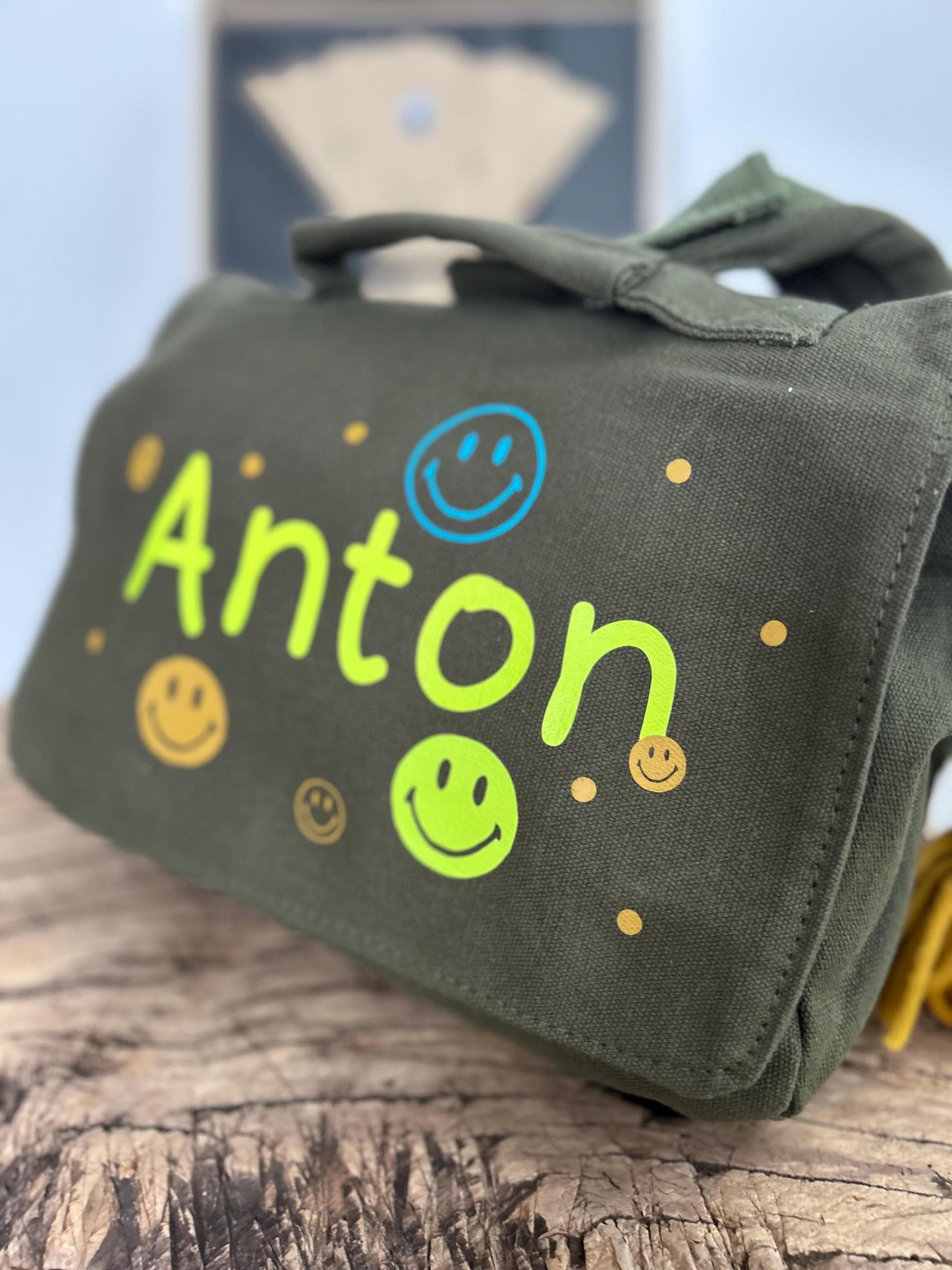 Kindergartenrucksack Kindergartentasche mit Name Rucksack Kindergartenkind Kinderrucksack Kita Tasche Canvas neon, Rucksack personalisiert