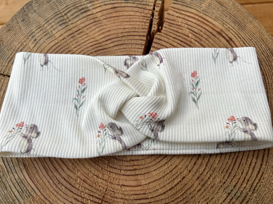 Stirnband Rippjersey, Stirnband mit Knoten Stirnband für Mädchen, Haarband für Mädchen,Knotenstirnband , Adventskalender Idee Füllung