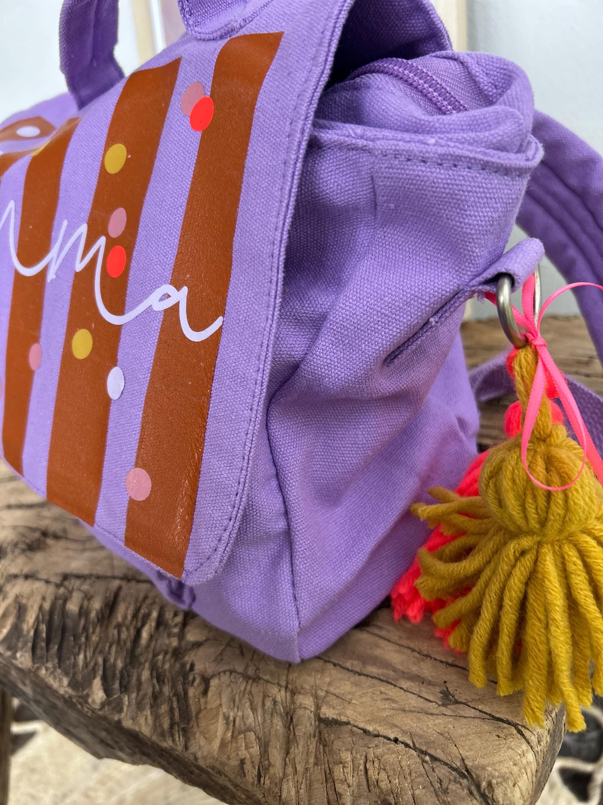 Kindergartenrucksack Kindergartentasche mit Name Rucksack Kindergartenkind Kinderrucksack Kita Tasche Canvas neon, Rucksack personalisiert