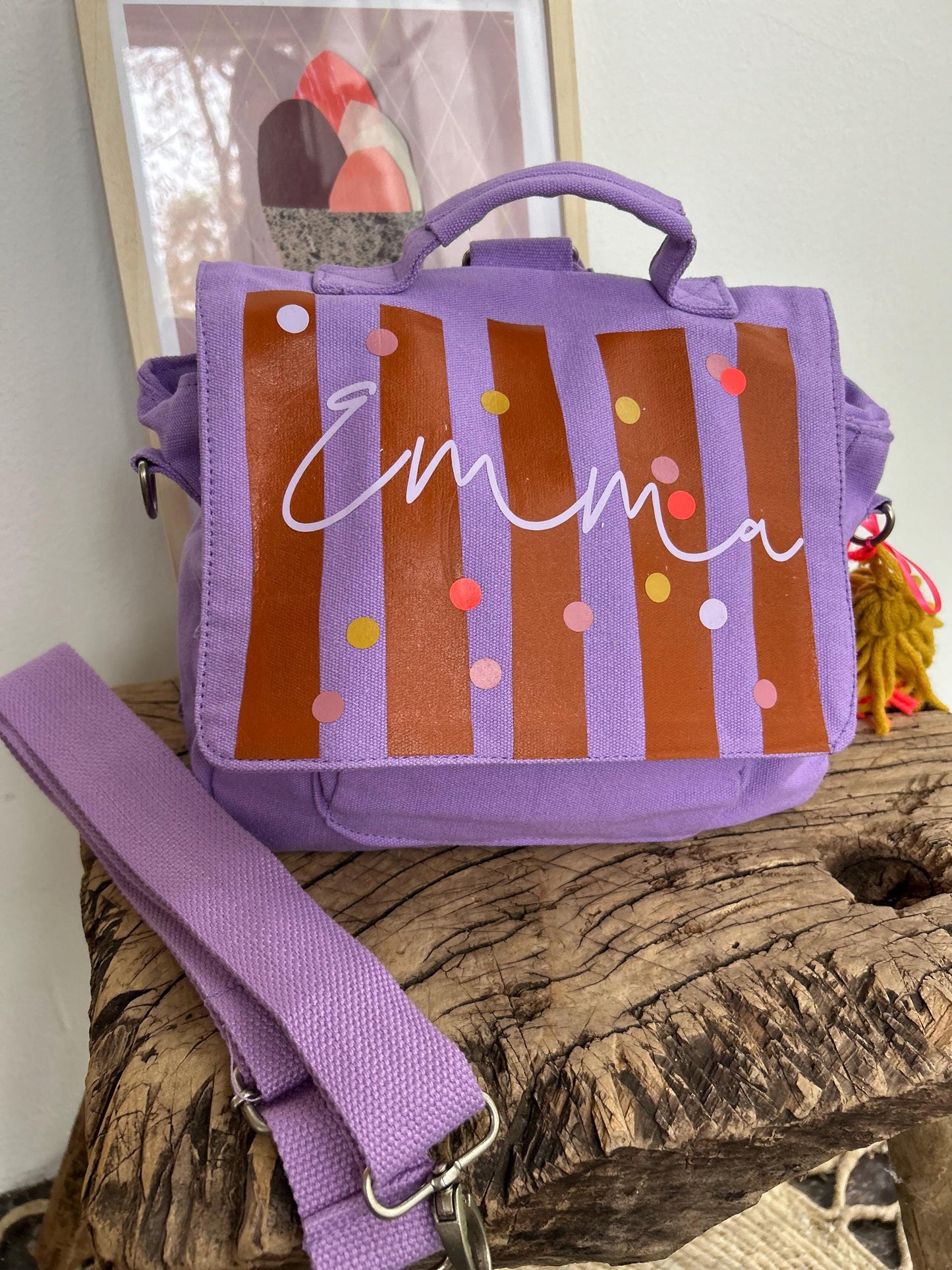 Kindergartenrucksack Kindergartentasche mit Name Rucksack Kindergartenkind Kinderrucksack Kita Tasche Canvas neon, Rucksack personalisiert