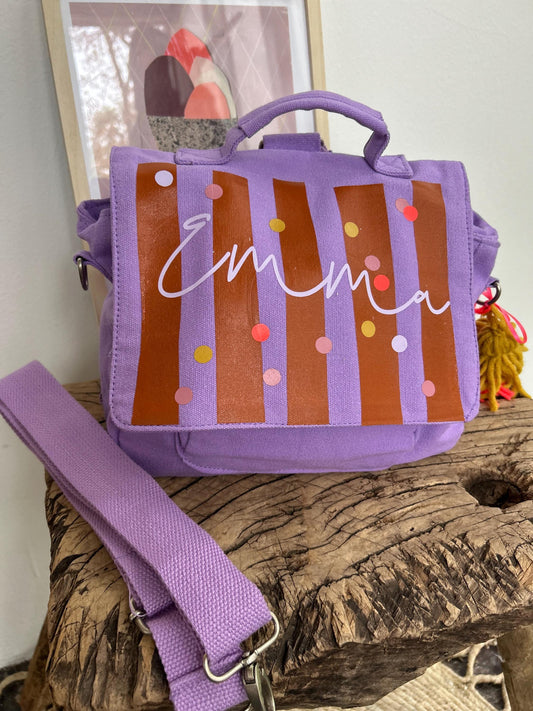 Kindergartenrucksack Kindergartentasche mit Name Rucksack Kindergartenkind Kinderrucksack Kita Tasche Canvas neon, Rucksack personalisiert