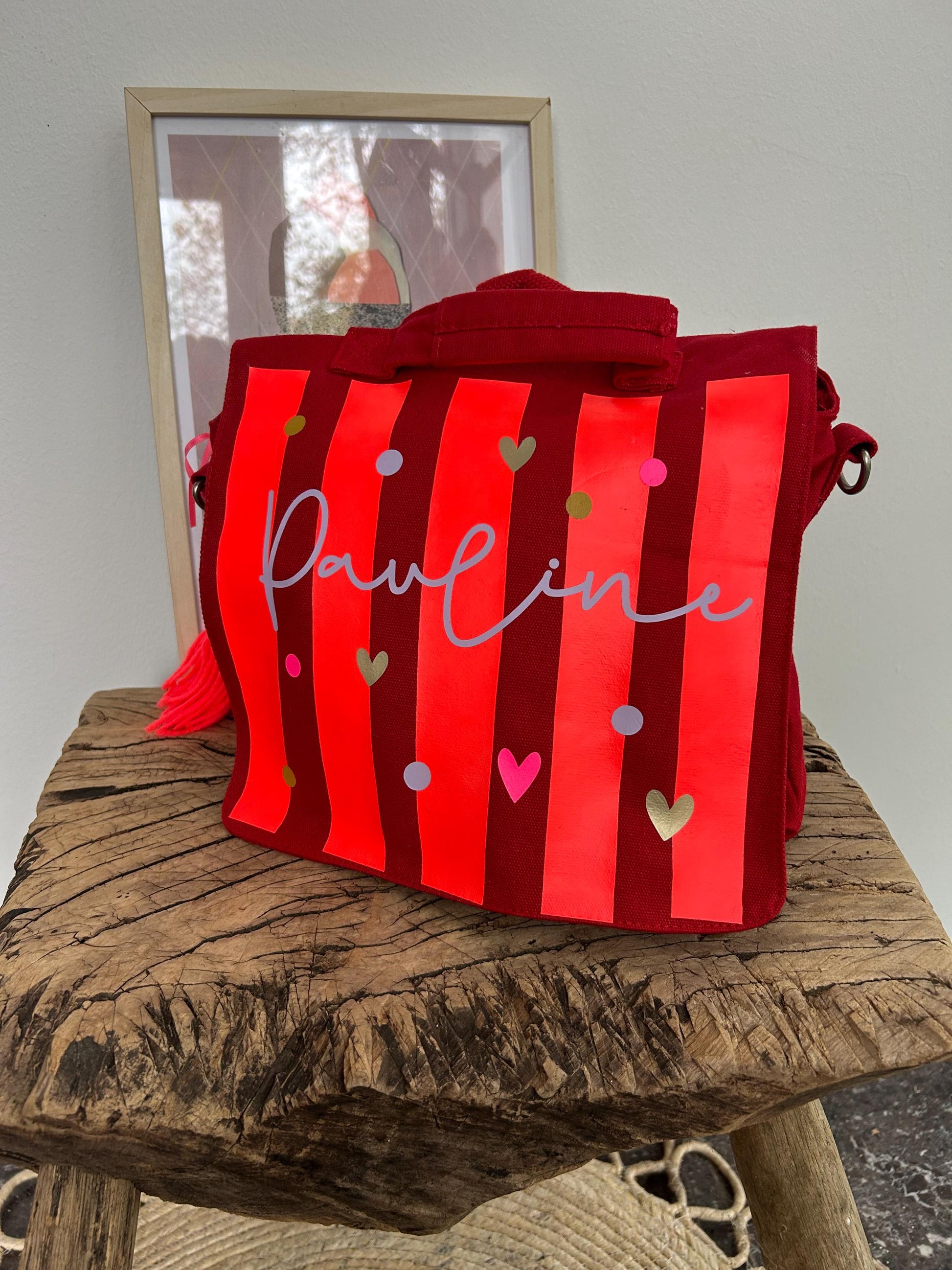 Kindergartenrucksack Kindergartentasche mit Name Rucksack Kindergartenkind Kinderrucksack Kita Tasche Canvas neon, Tasche personalisiert
