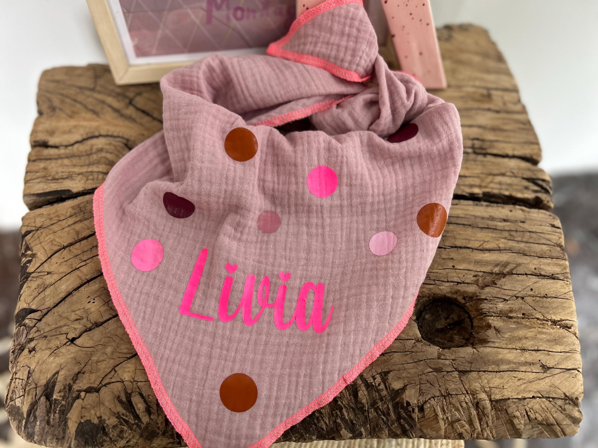 Kinder Halstuch Musselin, Musselintuch Musselinschal Tuch neon,Geschenk, Konfetti, Musselin Tuch personalisiert Tuch Geschenk Kinder Winter