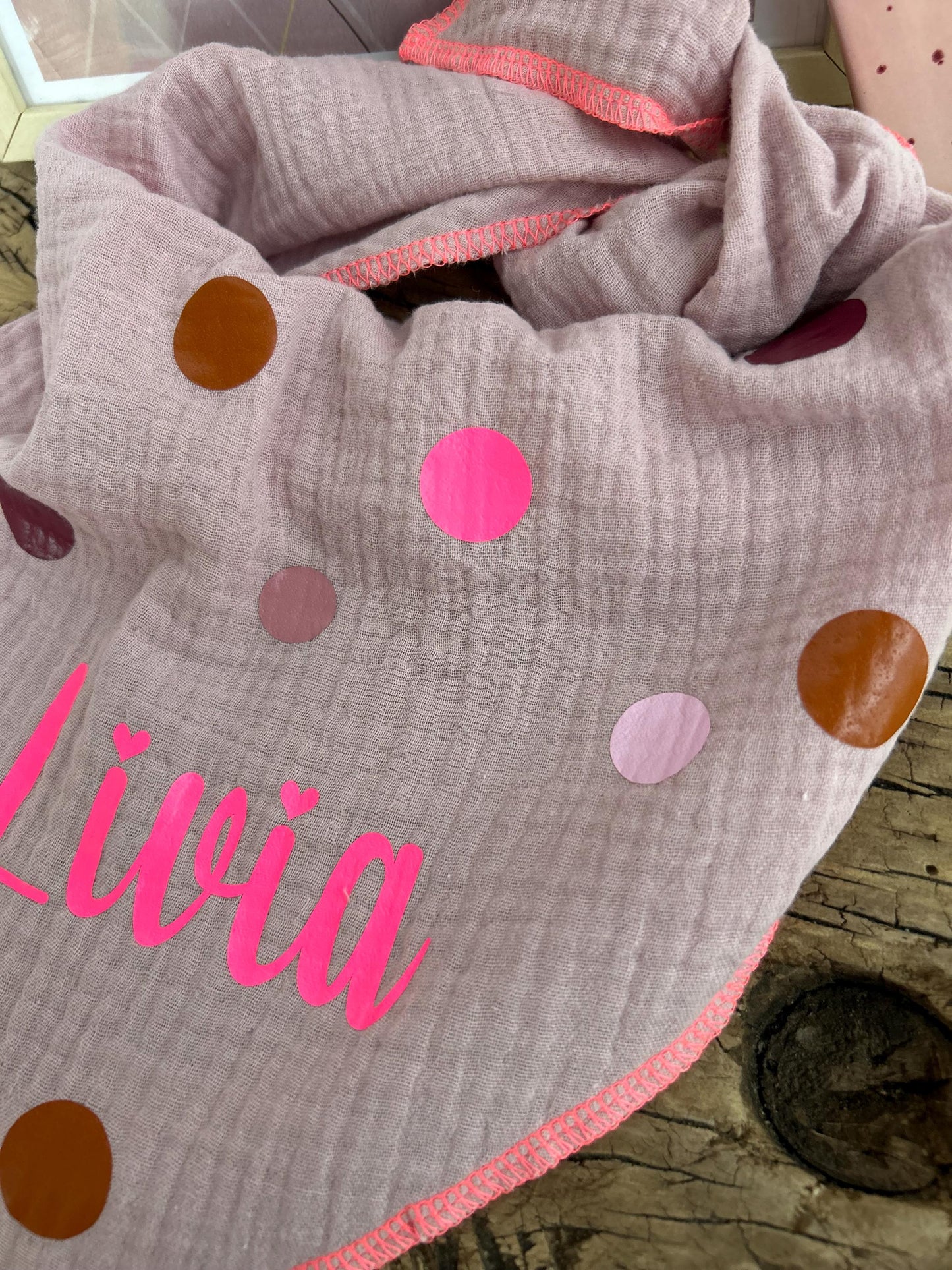 Kinder Halstuch Musselin, Musselintuch Musselinschal Tuch neon,Geschenk, Konfetti, Musselin Tuch personalisiert Tuch Geschenk Kinder Winter