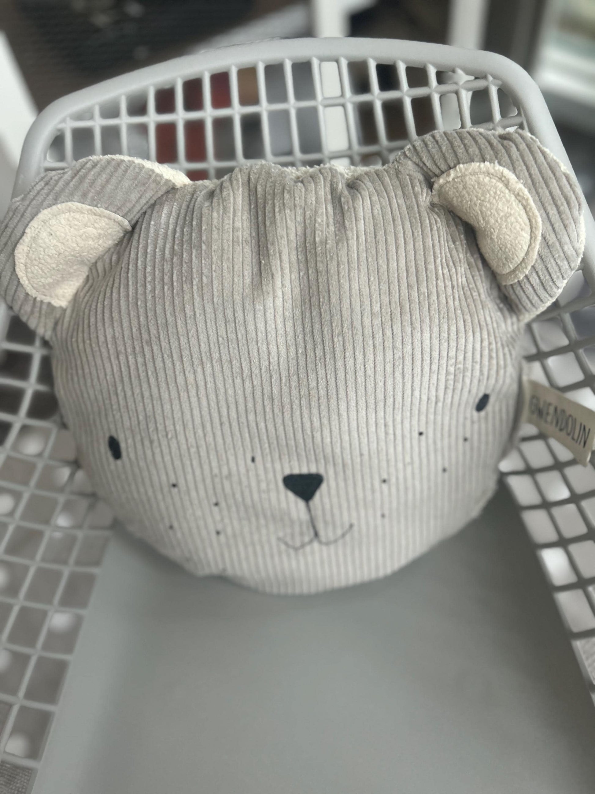 Stuhlkissen,Kissen Bär, Kissen Cord, Geschenk Taufe, Geschenk zur Geburt, Kissen personalisiert, Kissen mit Namen, Geschenk Weihnachten