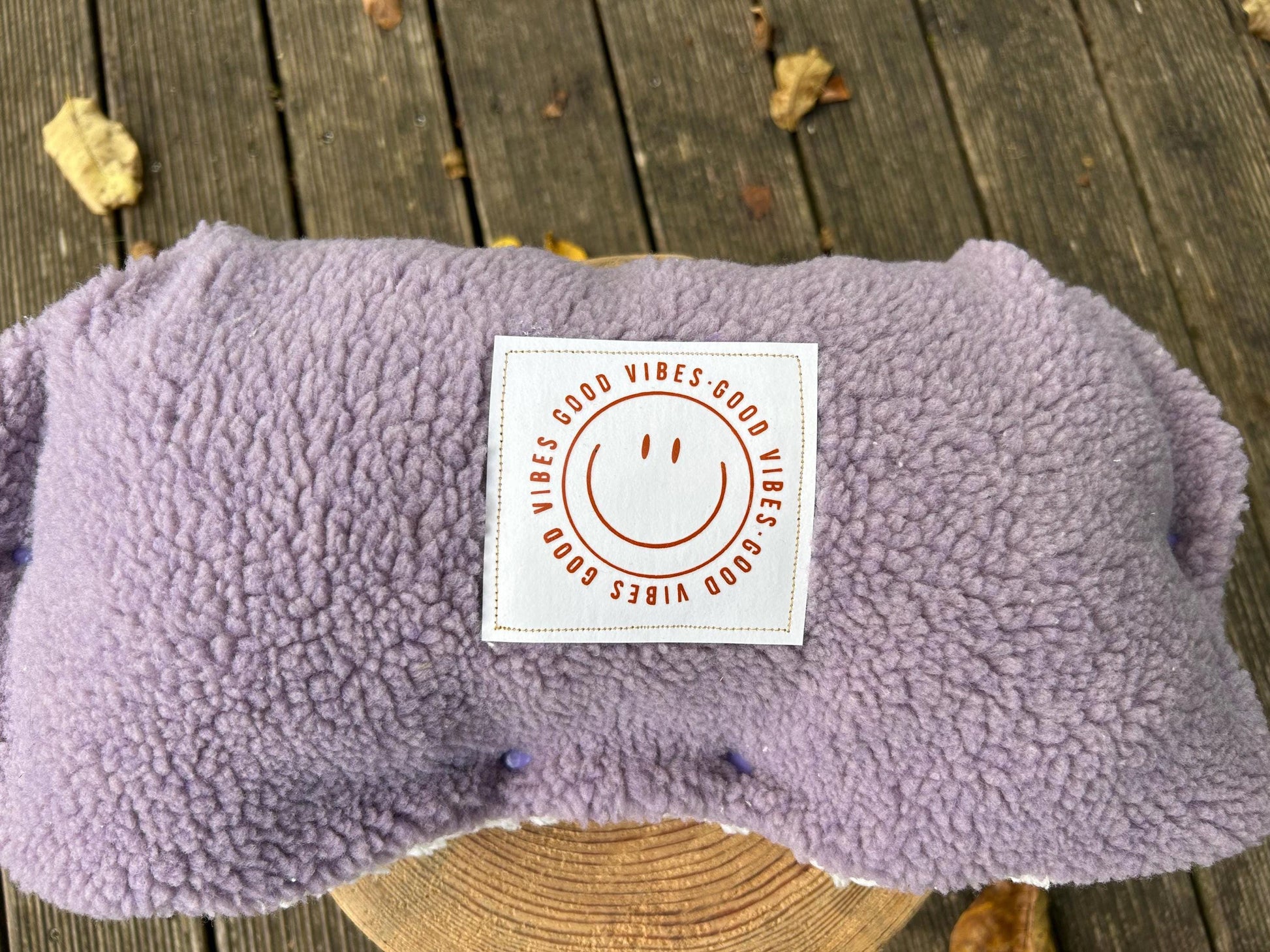 warmer Kinderwagenmuff, Muff Teddyplüsch, Teddyfell Kinderwagen, Geschenk Baby, Winter, Teddyplüsch Handmuff, Smiley, Geschenk individuell