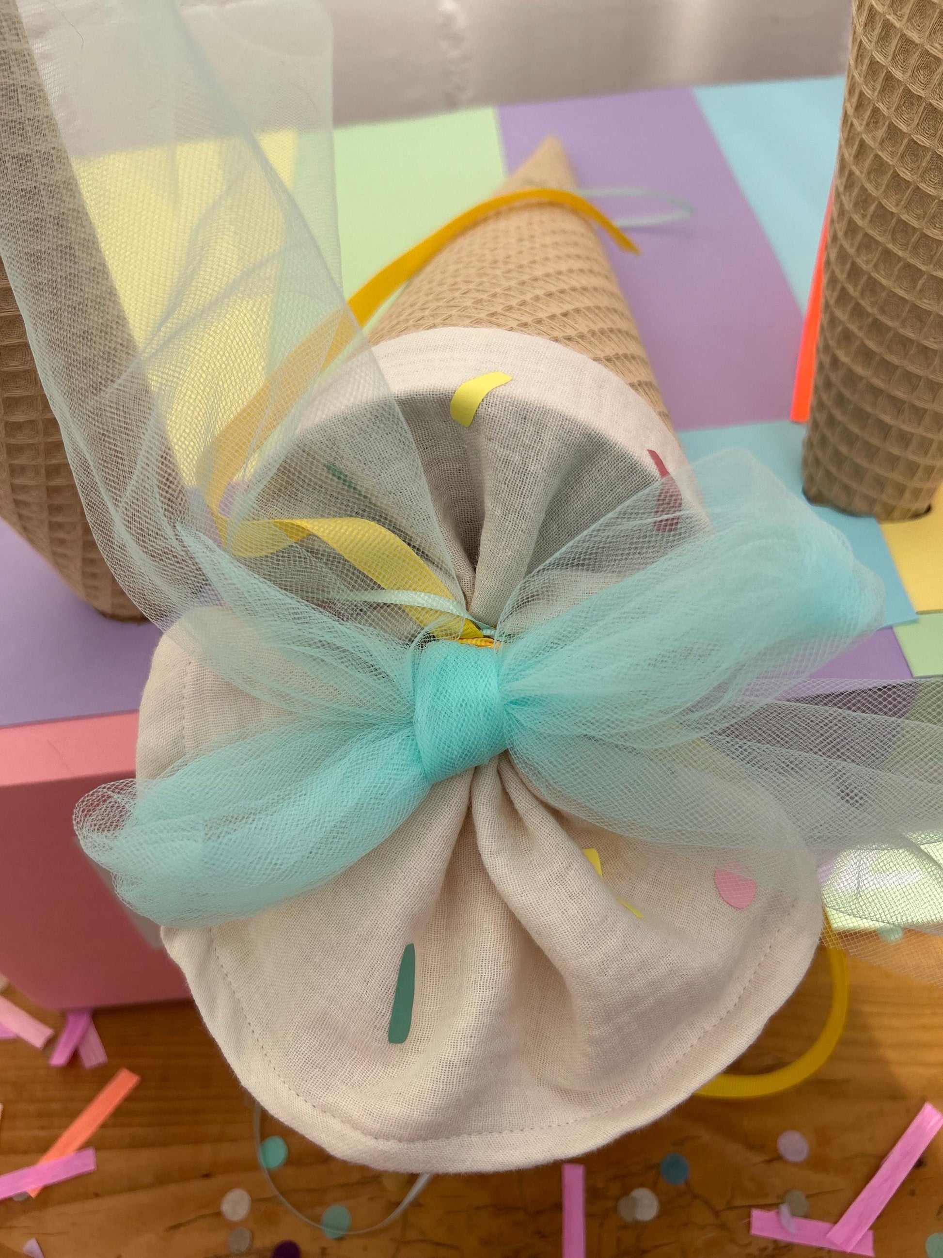 Schultüte Eis Schultüte Stoff Schultüte Mädchen Schultüte Eistüte, Eiswaffel Softeis, Waffeleis, Geschwistertüte, Schultüte personalisiert