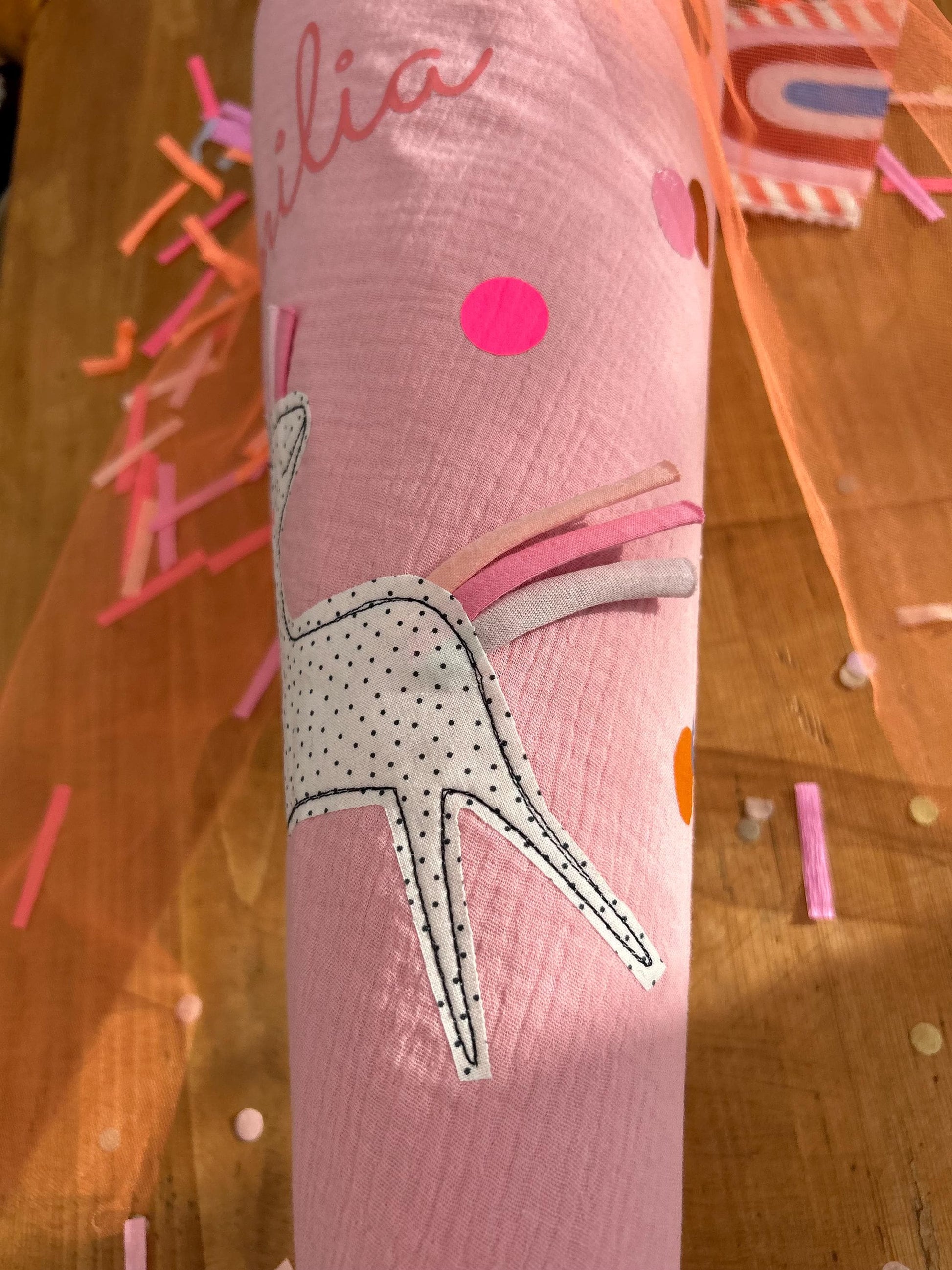 Schultüte Musselin, Schultüte Stoff, Schultüte Mädchen,Schultüte Einhorn, Einschulung, Musselinschultüte,Konfetti, Schultüte personalisiert