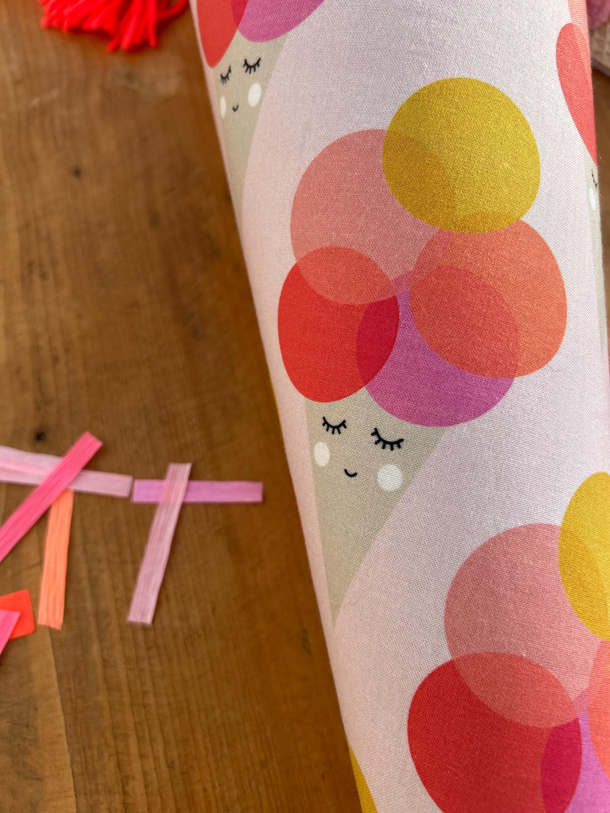 Eis Schultüte Musselin Schultüte Mädchen Schultüte neon, Schultüte Ergobag, Schultüte Eis, Konfetti, Schultüte personalisiert