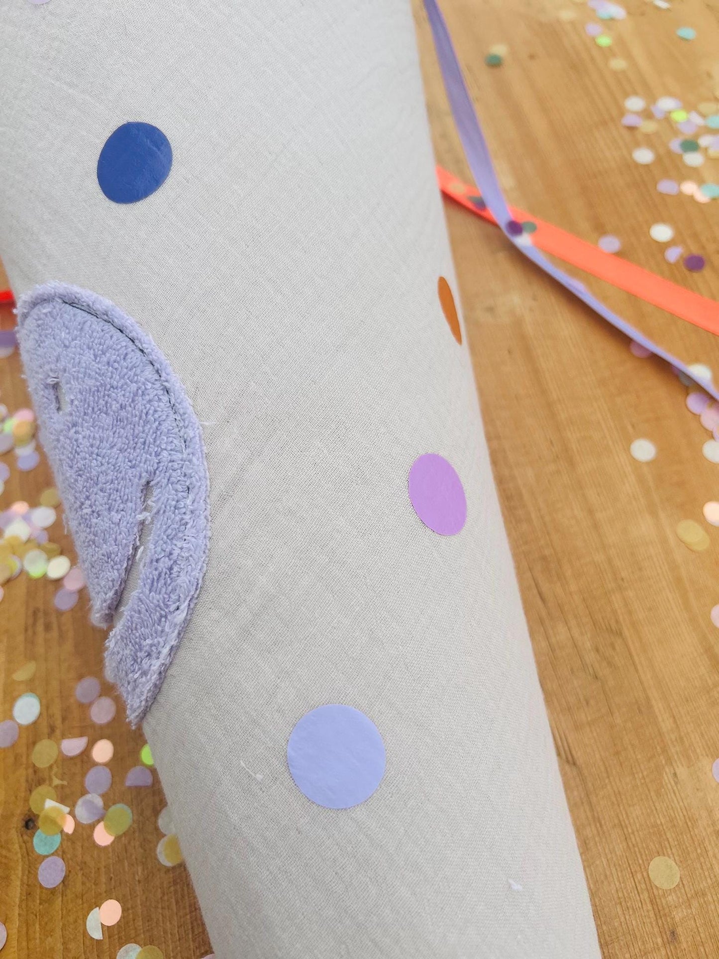 Schultüte Smiley, Frottee Smiley, Schultüte gestreift, Schultüte beige, Schultüte personalisiert, Schultüte beige Schultüte mit Smiley,lila