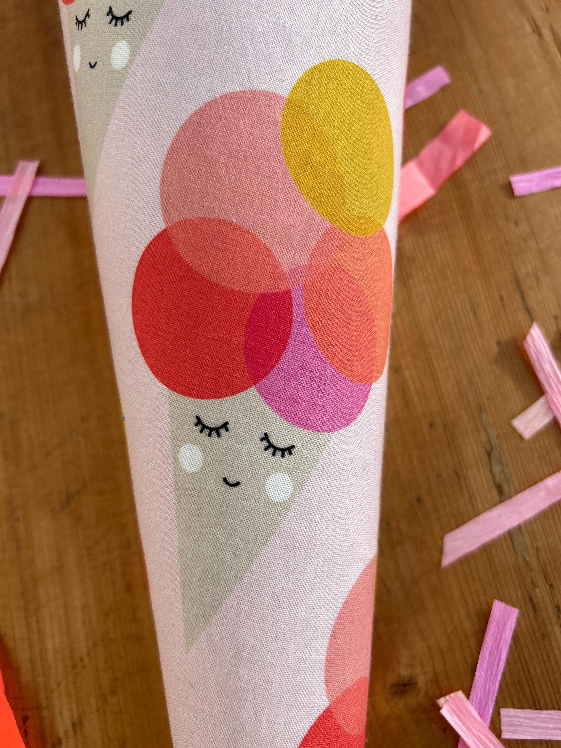 Eis Schultüte Musselin Schultüte Mädchen Schultüte neon, Schultüte Ergobag, Schultüte Eis, Konfetti, Schultüte personalisiert