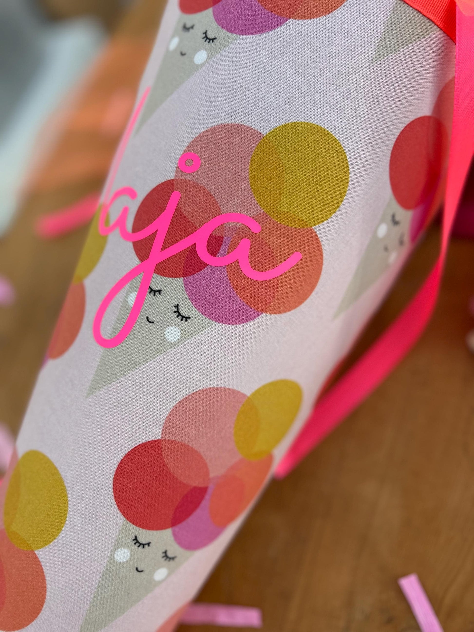 Eis Schultüte Musselin Schultüte Mädchen Schultüte neon, Schultüte Ergobag, Schultüte Eis, Konfetti, Schultüte personalisiert