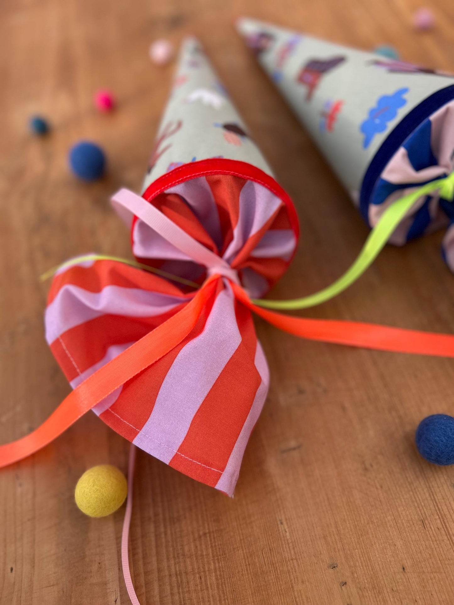 Geschwisterschultüte Pferd, Bär, Zuckertüte Trosttüte Schultüte Stoff Schulanfang Einschulung, Kita Start, Schultüte personalisiert