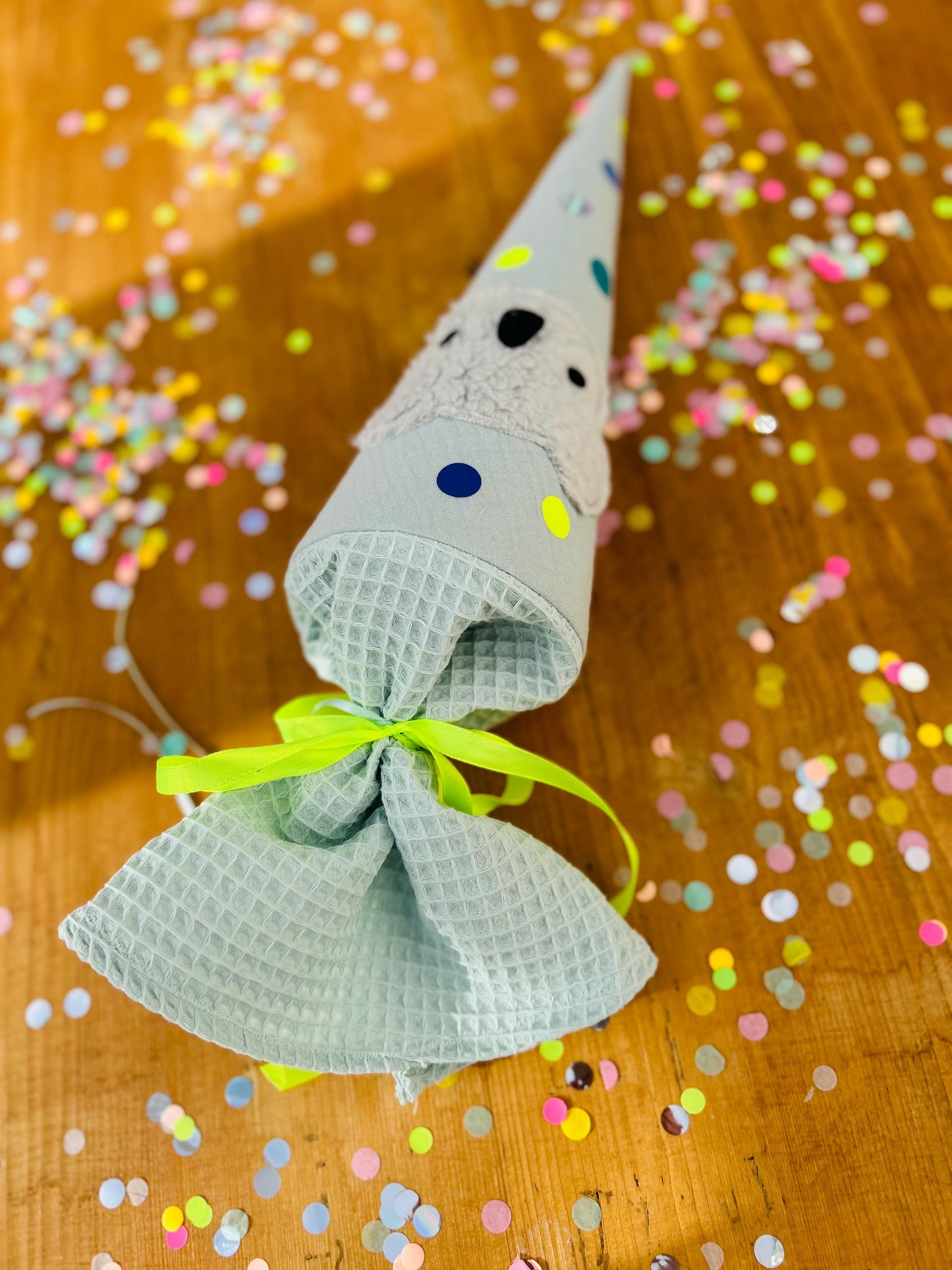 Schultüte Koala, Geschwisterschultüte Koala, Zuckertüte Trosttüte Schulanfang Einschulung, Kita Start, Schultüte personalisiert, neon, mint