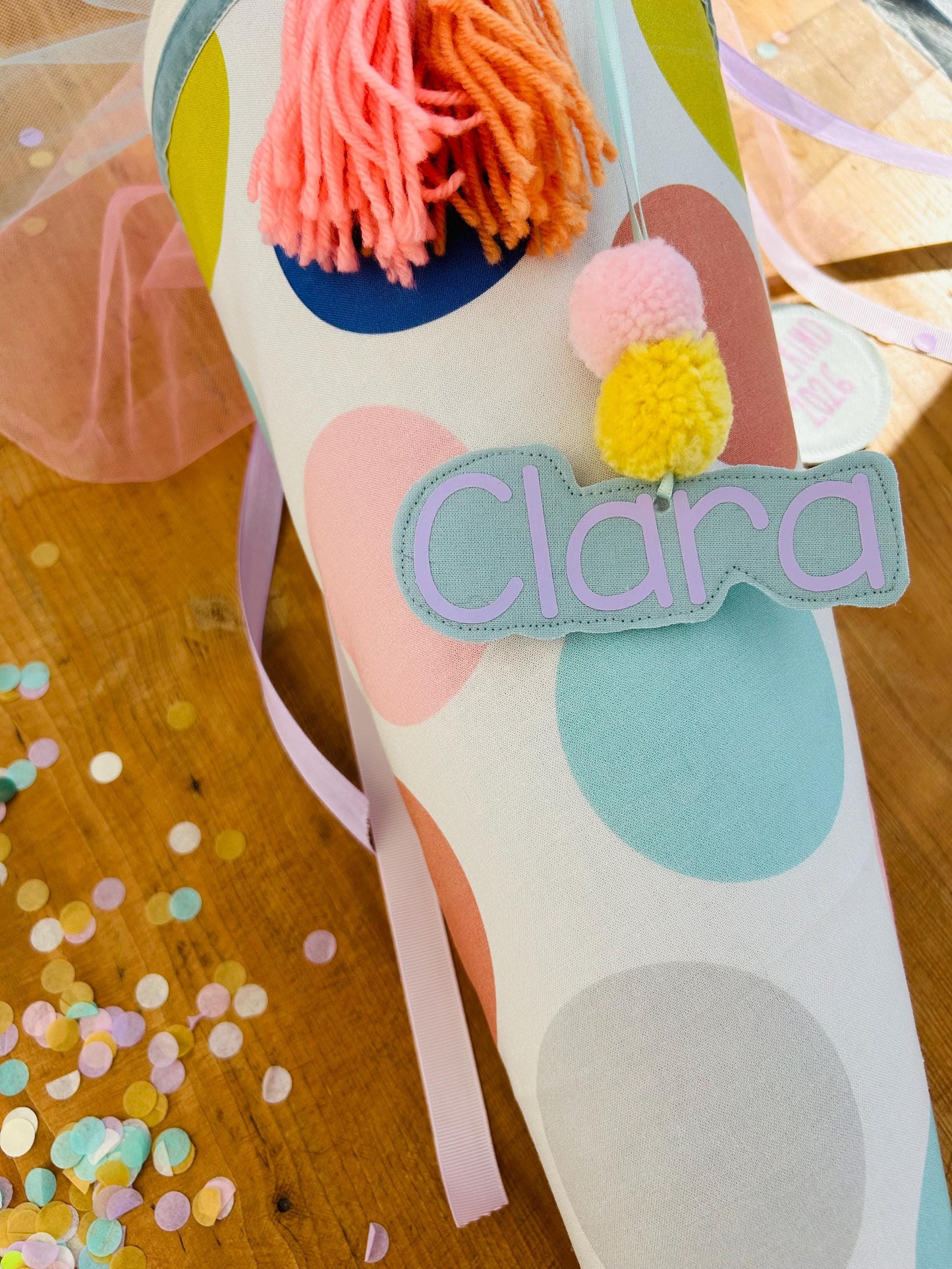 Schultüte Musselin Schultüte Mädchen Schultüte Punkte, Schultüte Tüll, Schultüte Ergobag, Schultüte Dots, Konfetti, Schultüte personalisiert