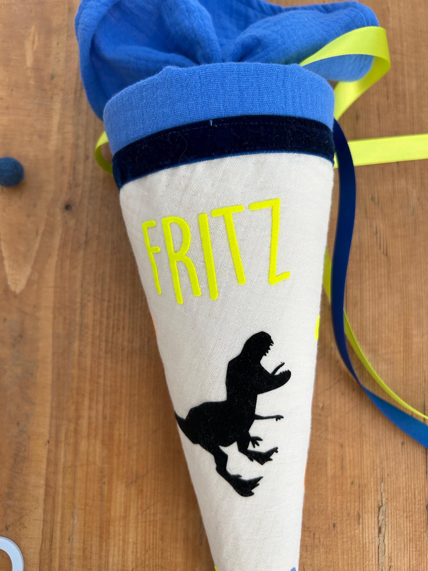 Geschwistetüte Schultüte Stoff Schulanfang Schultüte Jungen Schultüte Dino Einschulung Schultüte mit Namen Schultüte Schultüte Dinosaurier