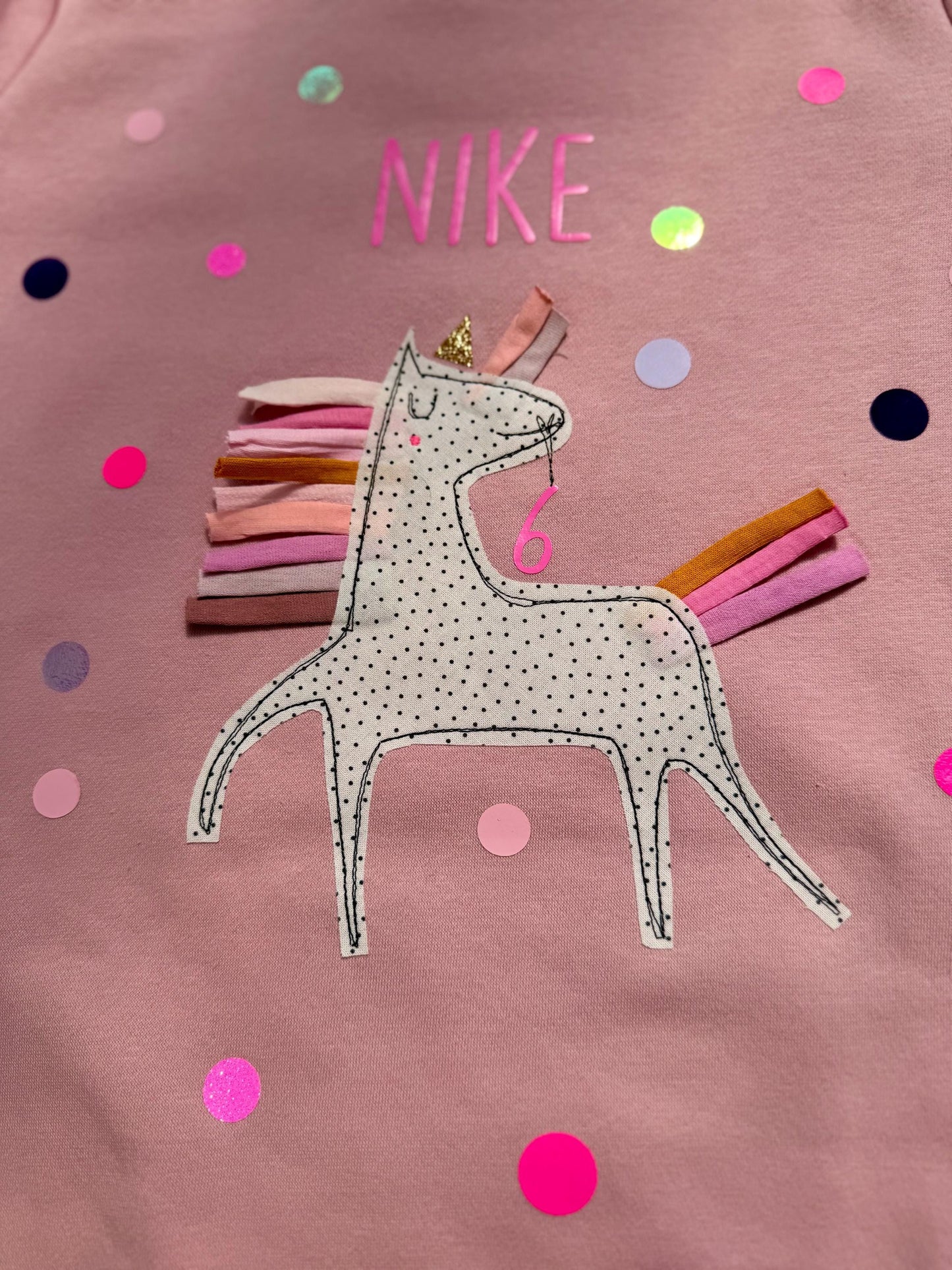 Sweatshirt Einhorn, Mädchen Pullover Einhorn, Sweatshirt Geburtstag, Sweatshirt Konfetti, Sweatshirt personalisiert, Sweater rosa,Pulli neon