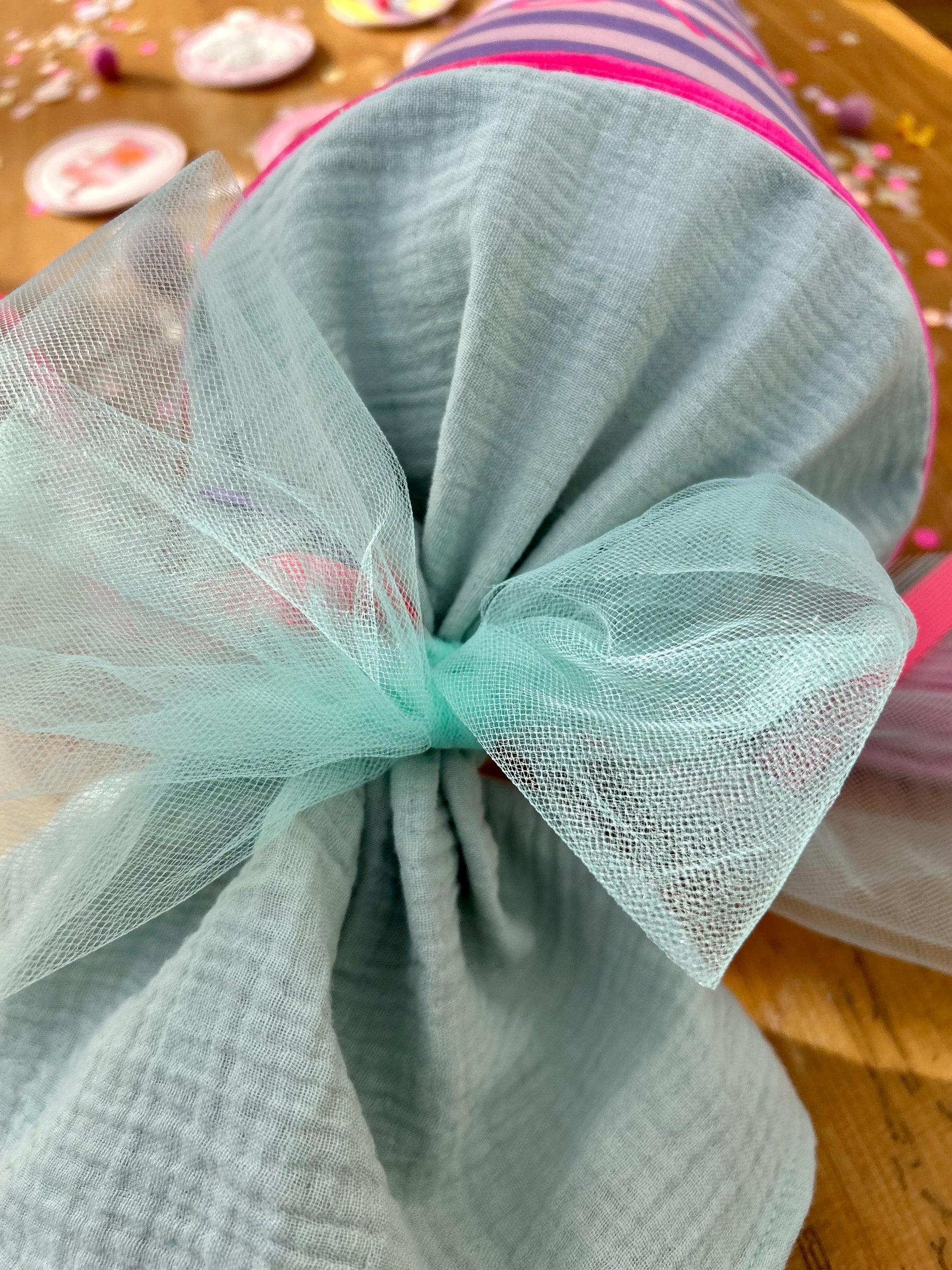 Schultüte Musselin Schultüte Stoff Mädchen Schultüte Streifen, Schultüte neon, Schultüte Ergobag, Schultüte mit Namen, Konfetti, individuell