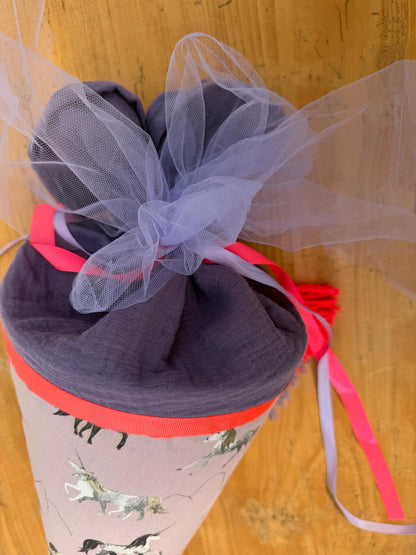 sofort lieferbar! Eis Schultüte Musselin Schultüte Mädchen Schultüte neon, Schultüte Eis, Konfetti, Schultüte personalisiert