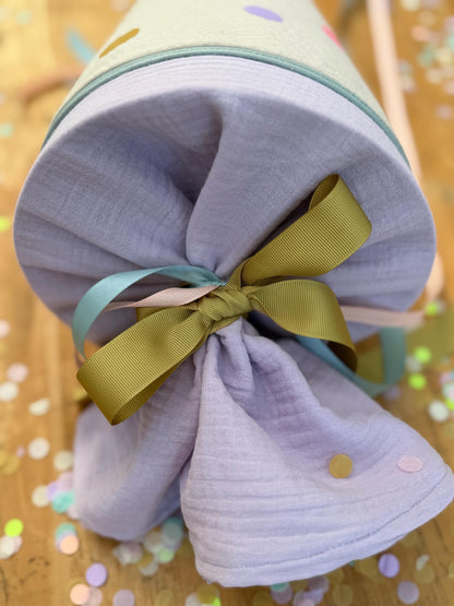 sofort lieferbar! Schultüte Musselin Schultüte Stoff Schulanfang Schultüte Mädchen Schultüte Koala Einschulung, Schultüte personalisiert