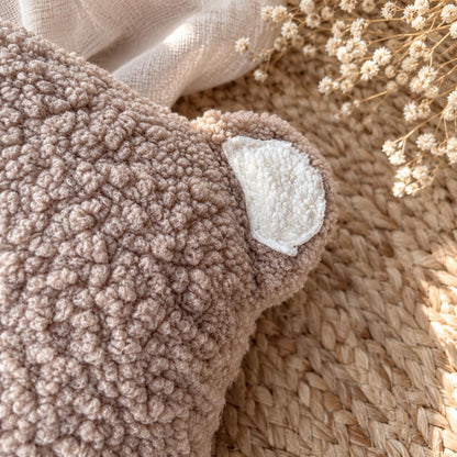 Bärenkissen personalisiert | Kinderkissen mit Namen | Kuschelkissen Bär | Geschenk zur Geburt | Taufgeschenk | Kinderzimmer Deko