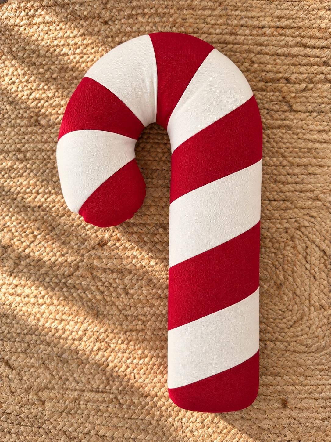 Zuckerstangen Kissen | Weihnachtskissen Kinder | Candy Cane Kissen | Weihnachtsdeko Kinderzimmer | Geschenk Weihnachten