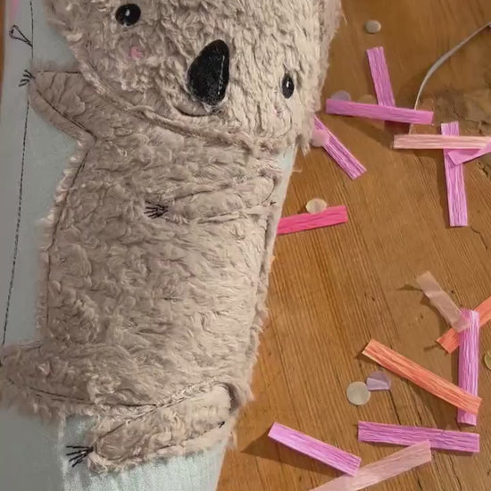 wenige verfügbar! Schultüte Musselin Schultüte Stoff Schulanfang Schultüte Mädchen Schultüte Koala Einschulung, Schultüte personalisiert