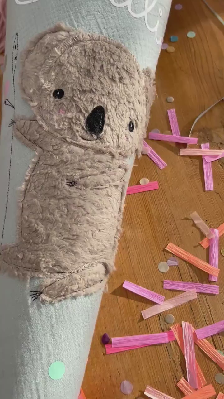 wenige verfügbar! Schultüte Musselin Schultüte Stoff Schulanfang Schultüte Mädchen Schultüte Koala Einschulung, Schultüte personalisiert