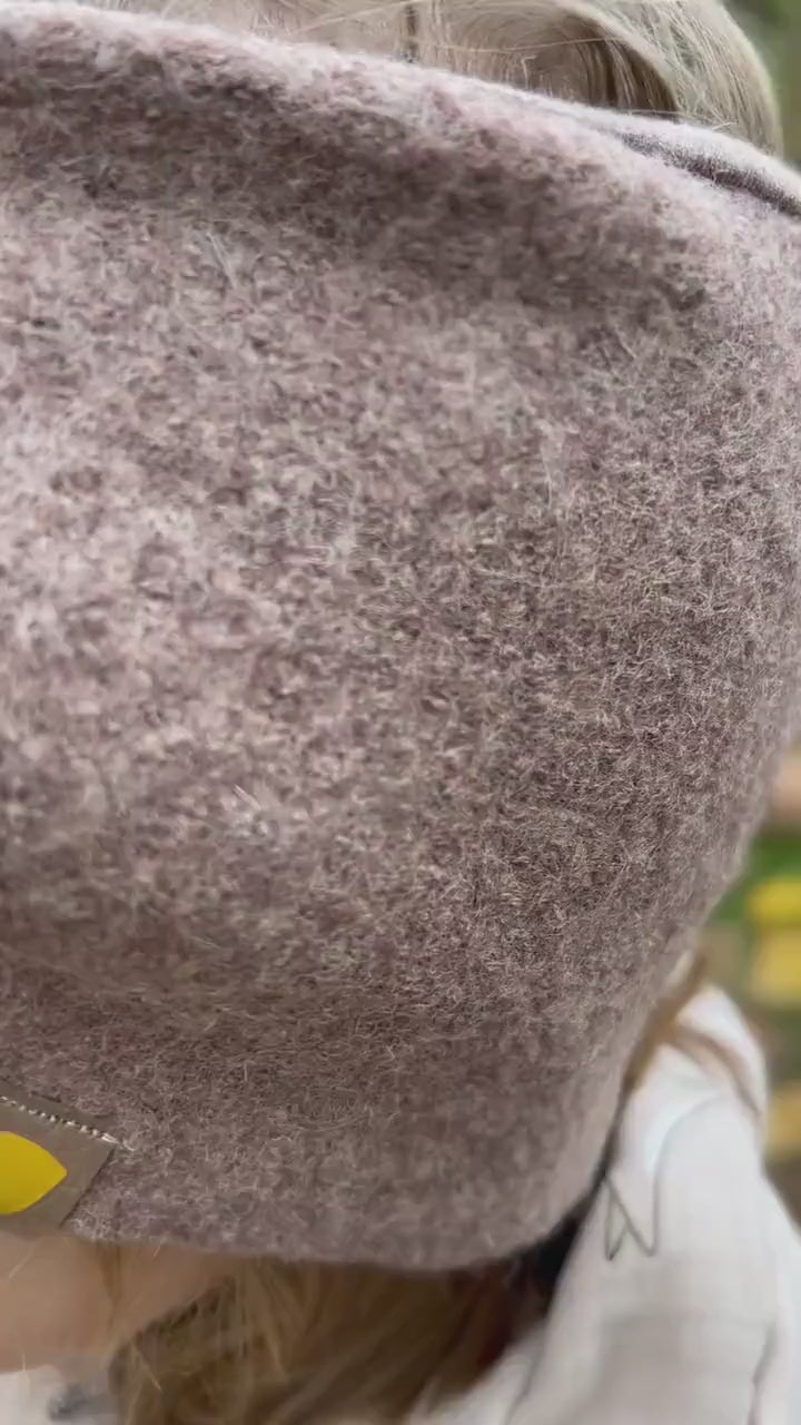 Stirnband Merinowolle, Stirnband mit Knoten, Stirnband für Mädchen, Haarband Kinder, Haarband für Mädchen, Knotenstirnband , Merino-Jersey