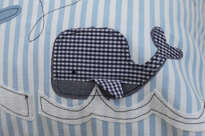 Kissen mit Namen Kissenbezug Kissen Geburt Baby Kissenhülle Kissen personalisiert Segelboot Kuschelkissen Kinderkissen Babykissen